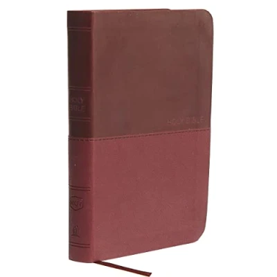 Afbeelding van NKJV, Value Thinline Bible, Compact, Leathersoft, Burgundy, Red Letter Edition, Comfort Print