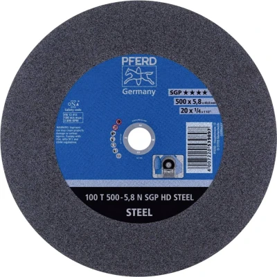 Afbeelding van PFERD 100 T 500 5,8 Q SGP HD STEEL/40,0 66325140 Doorslijpschijf recht mm 5 stuk(s) Getemperd staal, Staal
