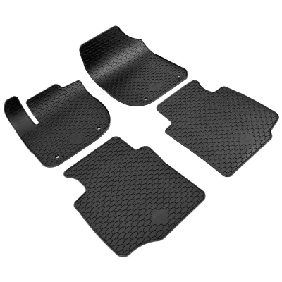 Afbeelding van WALSER 50910 Vloermatset Waterdicht Rubber voor en achter Antraciet/Zwart Op maat gemaakt
