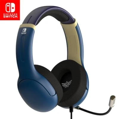 Afbeelding van PDP Airlite Gaming Headset Zelda Hyrule Brave Blue Nintendo Switch