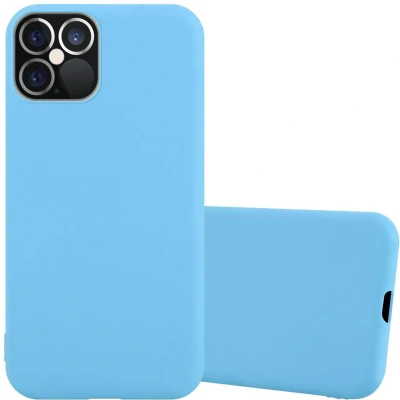 Afbeelding van Cadorabo Hoesje geschikt voor Apple iPhone 12 PRO MAX in CANDY BLAUW Beschermhoes gemaakt van flexibel TPU silicone Case Cover