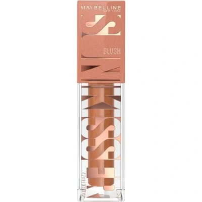 Image de Maybelline New York Sunkisser Blush liquide pour un éclat ensoleillé avec perles et pigments réfléchissants Formule fondante vitamine E 02 Uptown Glow 4,7 ml