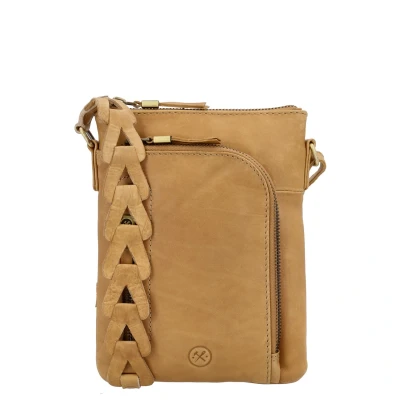 Afbeelding van Hide &amp; Stitches Daydreamer Schoudertas Zand 100% Leer