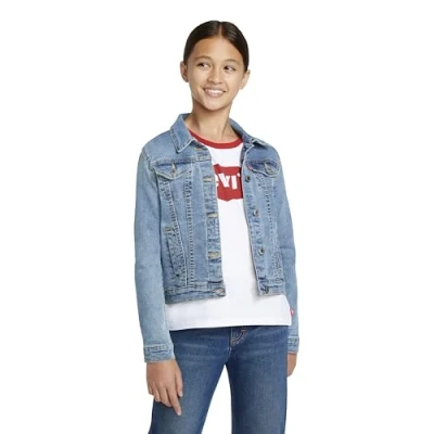 Afbeelding van Levi&#039;s Trucker Jacket Spijkerjas voor kinderen, Maat: 128, Blue denim