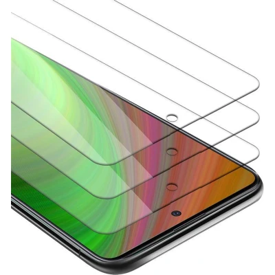 Afbeelding van Cadorabo 3x Screenprotector geschikt voor Samsung Galaxy A71 5G Beschermende Pantser Film in KRISTALHELDER Getemperd (Tempered) Display beschermend glas 9H hardheid met 3D Touch
