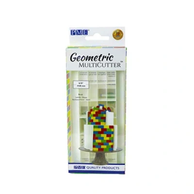 Afbeelding van PME Geometrische multicutter voor cake baksteen, klein formaat, wit