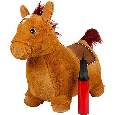 Afbeelding van Small Foot Springend pluchen paard