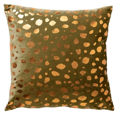 Afbeelding van Dutch Decor TINO Kussenhoes velvet 45x45 cm Military Olive groen
