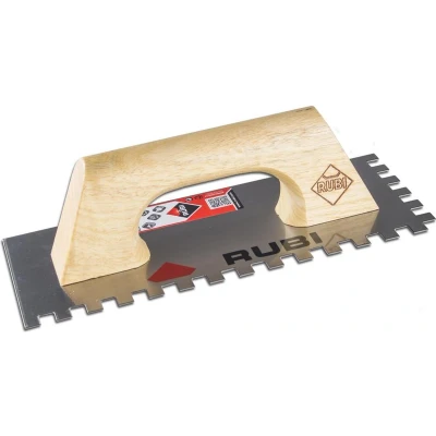 Afbeelding van Getande troffel Rubi Staal (28 cm)