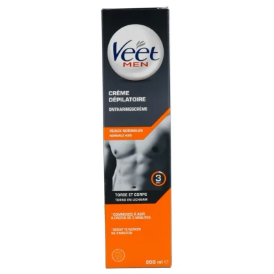 Afbeelding van Veet Men Total Pro Ontharingscrème Normale Huid 200ML