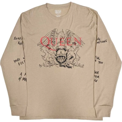 Afbeelding van Queen Handwritten Longsleeve shirt XL Bruin