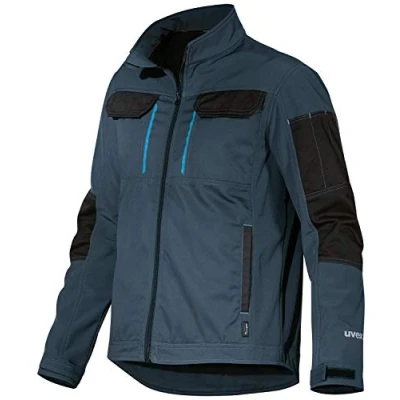 Afbeelding van Uvex Tune Up Softshell werkjas voor heren, ademend en waterafstotend, Blauw, XL