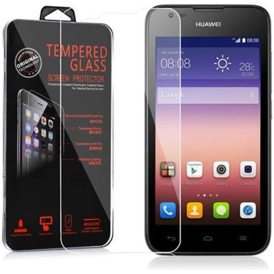 Afbeelding van Cadorabo Screenprotector geschikt voor Huawei ASCEND Y550 Pantser film Beschermende in KRISTALHELDER Geharde (Tempered) display beschermglas 9H hardheid met 3D Touch