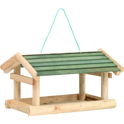 Afbeelding van vidaXL Vogelvoeder 35x29,5x21 cm massief hout