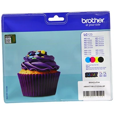 Afbeelding van Brother LC 123VALBP Inktcartridge 4 kleuren Voordeelbundel