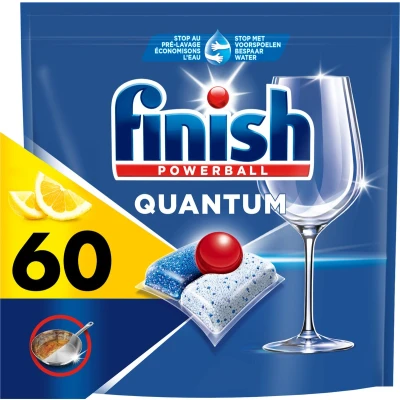 Afbeelding van Finish Quantum All in One Citroen Vaatwastabletten 60 Capsules