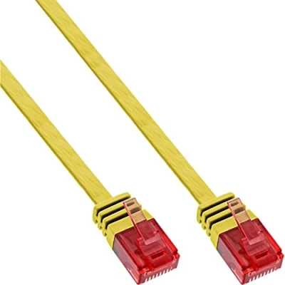 Afbeelding van InLine Patchkabel plat (U/UTP, CAT6, 10 m), Netwerkkabel