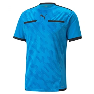Afbeelding van Puma Teamliga Scheidsrechtersshirt Korte Mouw Heren Azuurblauw Maat: XL