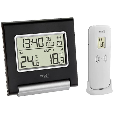 Afbeelding van TFA Dostmann SPOT Draadloze thermometer digitaal Zwart