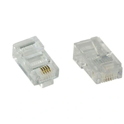 Image de InLine® 100pcs Modular Plug 8P4C RJ45 pour le sertissage du câble ruban RNIS