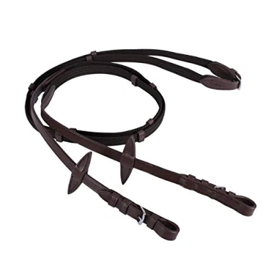 Afbeelding van QHP Webband teugel maat Pony dark brown