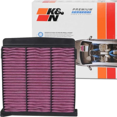 Afbeelding van K&amp;N Filters DVF5051 Interieurfilter Carbon filter 232 74 Vierkant MITSUBISHI: L200 / Triton IV Pickup, Grandis, Platform Chassis