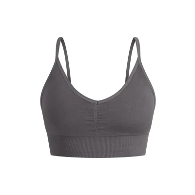 Afbeelding van Smilodox Maria Scrunch Sportbh met light support, Dames, Maat: XL, Anthrazit