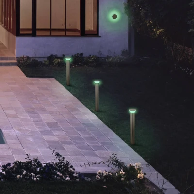 Afbeelding van LEDVANCE SMART+ Outdoor WiFi pathway light 10W, 850lm, grijs, met warm wit licht (3000K) en 16 miljoen kleuren, hoogwaardige roestvrijstalen behuizing, bedienbaar via app
