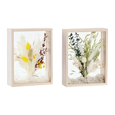 Afbeelding van Decoratieve Bloem DKD Home Decor 16 x 6 21 cm Beige Groen Geel Blommor (2 Stuks)