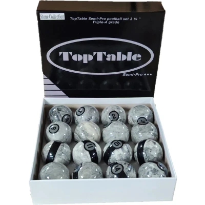 Afbeelding van Poolballen TopTable Super A Grade Stone Collection 57,2mm