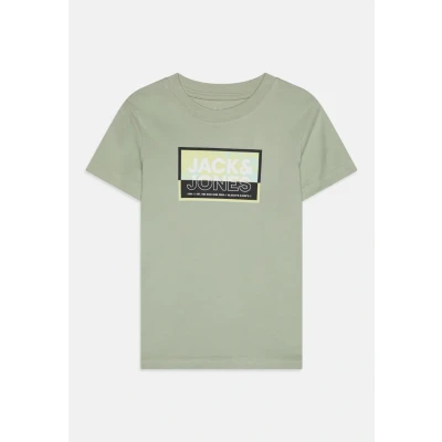 Afbeelding van Jack &amp; Jones Junior Jcologan TEE CREW NECK JNR Tshirt print voor kinderen, Maat: 128, Aqua gray