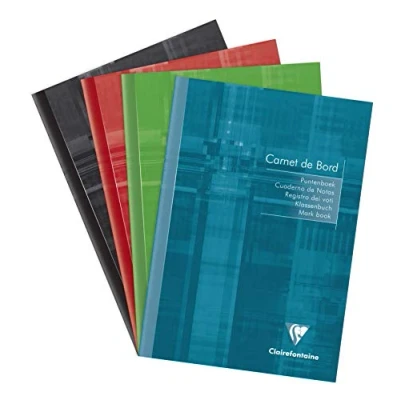 Afbeelding van Clairefontaine 3669C Notitieboek, geniet, A5, 14,8 x 21 cm, 64 pagina&#039;s met afscheurbare randen, groen registerpapier 110 g, gelamineerde kaft, willekeurige kleurkeuze