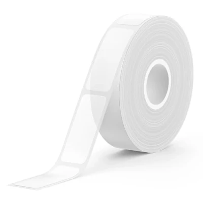 Afbeelding van SUPVAN E10 zelfklevende etiketten, thermische waterdicht, geschikt voor thuis, kantoor, school, compatibel met E10/E16 labelapparaten, 12 mm x 30 mm, 220 stuks/rol (transparant)