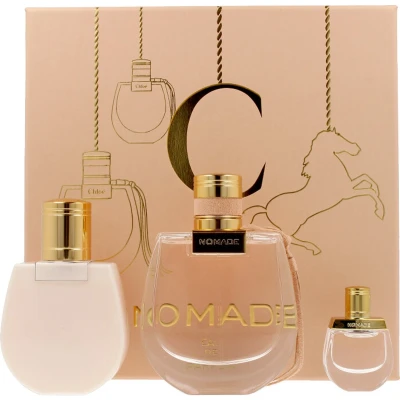 Afbeelding van Chloé Nomade Giftset 75 ml eau de parfum spray + 5 tasspray 100 bodylotion cadeauset voor dames