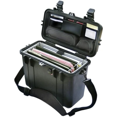 Afbeelding van Peli Case Camerakoffer 1430 Zwart Met kantoor vakverdeling 34,40 x 14,60 29,70 cm (BxDxH)