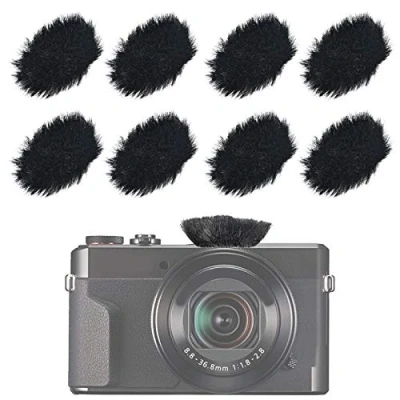 Afbeelding van SUNMON Lot de 8 bonnettes anti vent en fourrure pour appareil photo reflex numérique