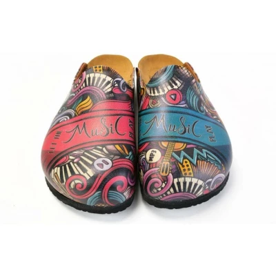 Afbeelding van GOBY Music Clogs Slippers Hoge kwaliteit Handmade Maat 39