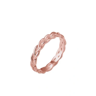 Afbeelding van Elli KNOT Infinity Ring rosegoldcoloured, Dames, Maat: 54, Rosegold coloured