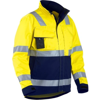 Afbeelding van Blaklader Jack High Vis 4064 1811 Geel/Marineblauw XL