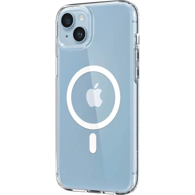 Afbeelding van Spigen Ultra Hybrid Mag hoesje iPhone 14 transparant/wit