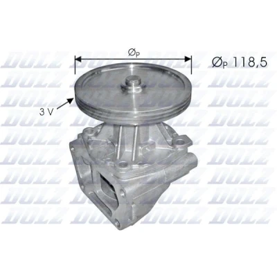 Afbeelding van DOLZ S121 Waterpomp Met riemschijf 118,5 FIAT: Uno Hatchback