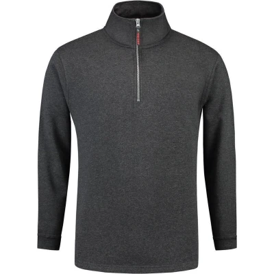 Afbeelding van Tricorp Sweater Ritskraag Casual Antraciet Maat 3XL