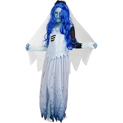 Afbeelding van FUNIDELIA Corpse Bride Kostuum voor meisjes Maat: 122 134 cm