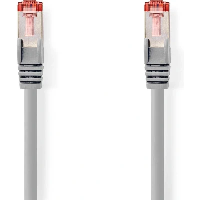 Afbeelding van Nedis Ccgb85221Gy100 Cat6 S/Ftp Netwerkkabel Rj45 (8P8C) Male 10 M Grijs