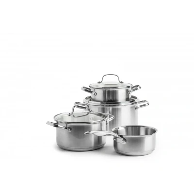 Afbeelding van Dagelijkse Kost Set Kookpot 18+20+24cm / Steelpan 16cm 7 delig