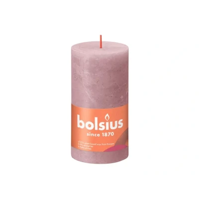 Afbeelding van Bolsius kaars rustiek Ash Rose 130/68 mm