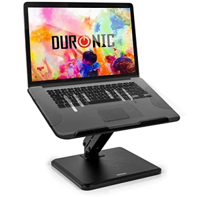 Afbeelding van Duronic DML125 Laptopstandaard, in hoogte verstelbaar, kantelarm, voor laptop, tablet, notebook