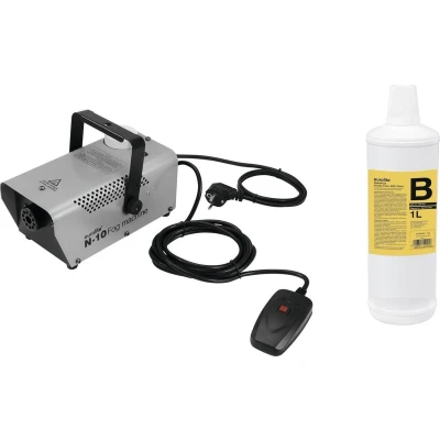 Afbeelding van Eurolite Rookmachine Set N 10 Zilver + B2D Basic Rookvloeistof 1l