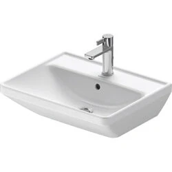 Afbeelding van Duravit D Neo wastafel 55x44x16.5cm 1 kraangat rechthoek Keramiek Wit