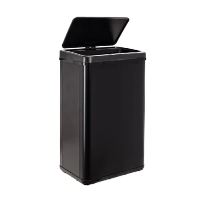 Afbeelding van WELL HOME MOBILIARIO &amp; DECORACIÓN Intelligente voetafvalemmer met automatische opening of handmatig contact, 50 liter, hoogte 67,5 cm (x35,5 x 26), zwart.